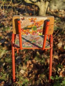 Upcycled child's school chair