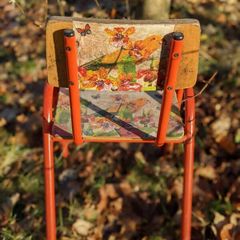 Upcycled child's school chair