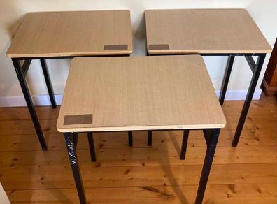 Set of 3 Modern Wood & Metal Tables | Clean, Stylish & Versatile