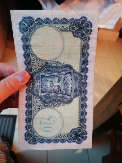 1975 Irish Ten Pounds Banknote