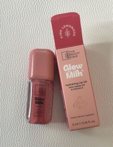 The beauty crop glow milk hydrating lip oil 5ml shade pink lemonade