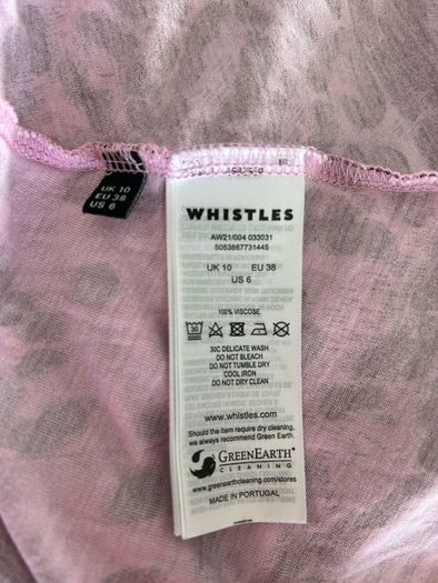 Whistles purple printed dress