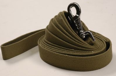 Dog Canvas Lead / Leash 2m 5m 10m Green Black