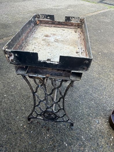 cast iron antique table