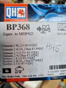 Ford granada scorpio brake pads