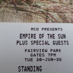 Empire of the sun , hotel   breakfast and dinner for 2