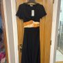 Rixo Black Midi Dress Bnwt Uk 6 / Xxs Image 5