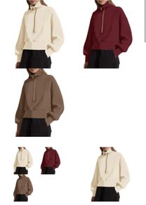 Brand new ANGGREK Women s Sweatshirt Zip Long Sleeve Pullover Hoodie Casual Y2K Winter Clothing