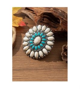 Boho Style Accessory with Turquoise & White Stones - unique gift + matching earrings & necklaces available