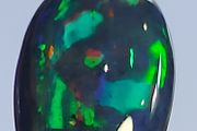 Ethiopian Black Opal Pendant 1.9 ct on 925 Silver