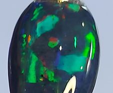 Ethiopian Black Opal Pendant 1.9 ct on 925 Silver