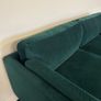 Dark Green Velvet 3-seater sofa, perfect condition Image 3