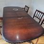 Antique dining table and chairs Image 7