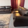Stunning 3+2 Real Leather Sofa Set  Fully Refurbi Image 2