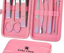 NEW SALE | 10pcs Professional Nail Clippers Kit Pedicure Care Tools-Stainless Steel Grooming Tools for Travel