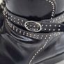LK BENNETT black Hi-shine studded ankle boots Sz 40 (Fit 7UK)  - Rrp 229 (New) Image 5