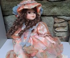 Large Vintage Porcelain Doll Vintage