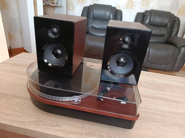 Steepletone Stereo Turntable System with External Speakers