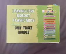 leaving cert biology flash cards by biology.ie unit three bundle