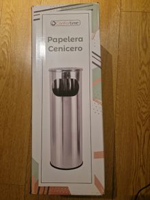 Waste Paper Bin with Ashtray Confortime Metal 20 x 59 cm