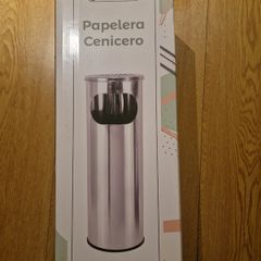 Waste Paper Bin with Ashtray Confortime Metal 20 x 59 cm