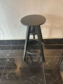DALFRED Ikea bar stool, wooden black