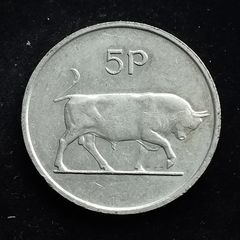 Ireland - 1982 - 5 Pence  - Bull - KM.22 - [2022]