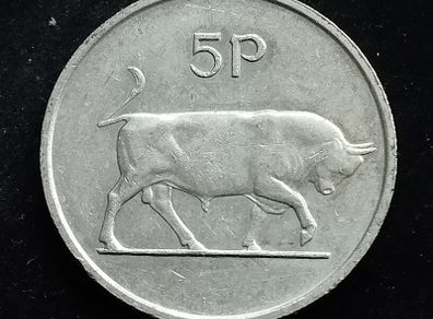 Ireland - 1982 - 5 Pence  - Bull - KM.22 - [2022]