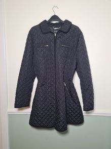 womens HOBBS LONDON QUILTED puffer jacket coat Size UK 14