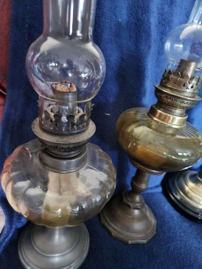 Vintage oil lamps