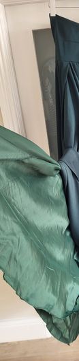 GINO CERRUTI Puro Strapless Dress with pockets in Hunter Green Sz S (Fit 8-10UK)  - Rrp 420 (New)