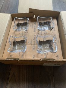 Villeroy & Boch New Wave 4 Chip & Dip Glass Dishes