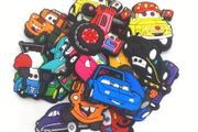 20pcs Disney Car Shoe Charms for Clogs Bubble Slide Sandals, PVC Shoe Decorations Accessories for Christmas Birthday Gift