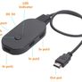 3 in 1 Output HD Multimedia Interface Switch, 3 Port Video Switch Quick Setup 4K 60Hz Plug and Play Image 2