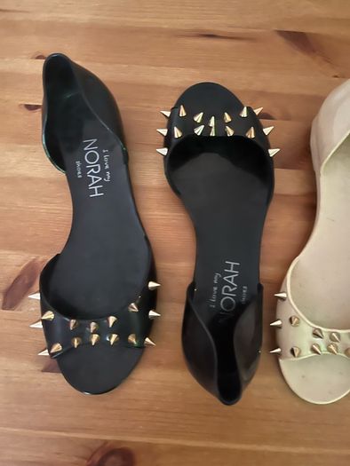 Studded rubber sandals