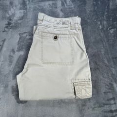 Mens Joules Beige Straight Wide Leg Cargo Trousers W34 L31