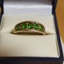 9ct Gold Diopside Ring / Russian Emerald /Elegant Image 4