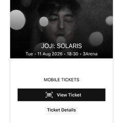 Joji Ticket - 11th August 2026