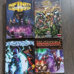 Marvel Hardcover Comic Book Lot Infinity Wars Age of Ultron Cataclysm Iron Man