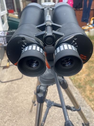tripod and binoculars