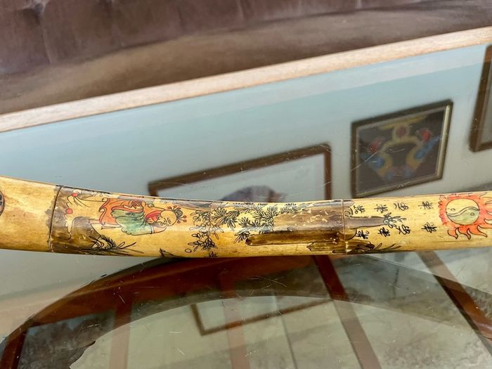 Repro China Ming Guo period 1920s Bone Opium Pipe