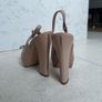 Giovanni Fabiani Leather Slingback Heels Image 4