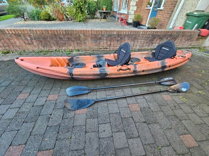Galaxy Cruz Tandem 2+1 Kayak + JP Australia New School 180 windsurfing board