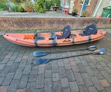 Galaxy Cruz Tandem 2+1 Kayak + JP Australia New School 180 windsurfing board