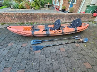 Galaxy Cruz Tandem 2+1 Kayak + JP Australia New School 180 windsurfing board