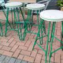 bar stools  x4.   28 and half inches high and seat is 14 inches in diameter Image 2