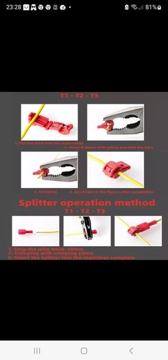 T Tap Wire Connector Quick Electrical Cable Connectors