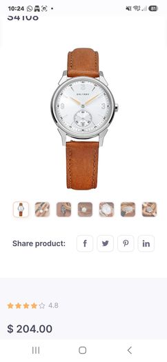 Bantany 36mm sub second vintage styled watch S4108