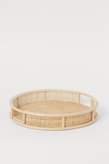 Rattan Round Tray