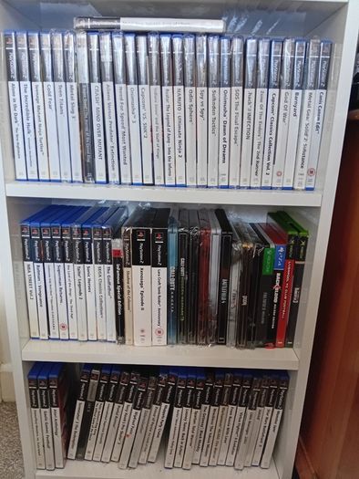 Large collection of PlayStation 2 games and console